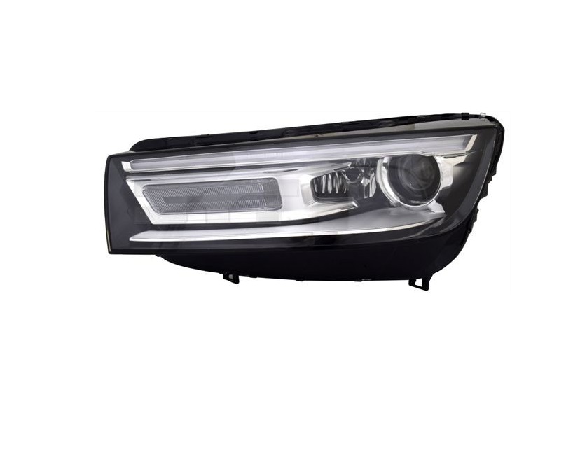 Far Audi Q5 (Fy), 09.2016-10.2020, montare fata, stanga, bi-xenon; cu lumini de zi tip LED; D5S+H8+LED+PWY24W; electric; fara modul lumini de zi LED; fara bec xenon; fara ballast; fara modul LED; cu motor; xenon; cu lumina viraje, TYC