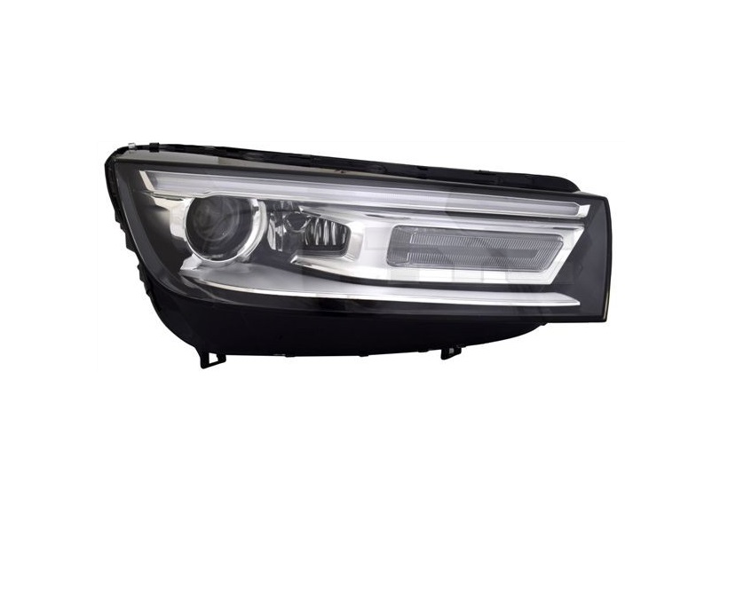 Far Audi Q5 (Fy), 09.2016-10.2020, montare fata, dreapta, bi-xenon; cu lumini de zi tip LED; D5S+H8+LED+PWY24W; electric; fara modul lumini de zi LED; fara bec xenon; fara ballast; fara modul LED; cu motor; xenon; cu lumina viraje, TYC