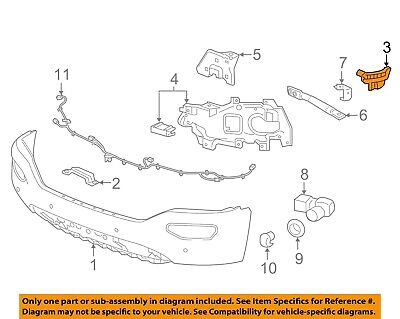 Suport bara protectie, spoiler Gmc Sierra, 12.2012-10.2018, montare fata, stanga, plastic, RapidAuto