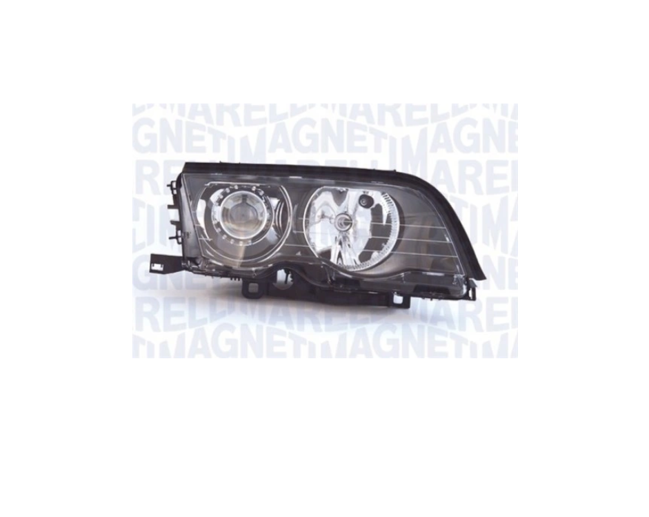 Far Bmw Seria 3 (E46), Sedan/Combi, 06.1998-09.2001, model: Combi, Sedan, montare fata, dreapta, D2S+H7; electric; reflector negru; cu bec xenon; cu balast; cu motor; xenon, MAGNETI MARELLI