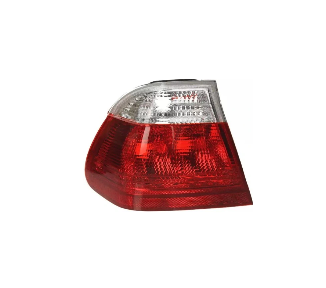 Stop spate, lampa Bmw Seria 3 (E46), Sedan, 06.1998-09.2001, model: Sedan, montare spate, stanga, fara pompa vacuum; rosu-alb; fara soclu bec; exterior, DEPO