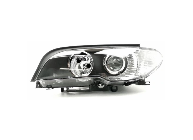 Far Bmw Seria 3 (E46), Coupe/Cabrio 03.2003-09.2006, montare fata, stanga, H7+H7+W5W+WY21W; electric; lucas alb, reflector negru; cu motor; halogen, MAGNETI MARELLI