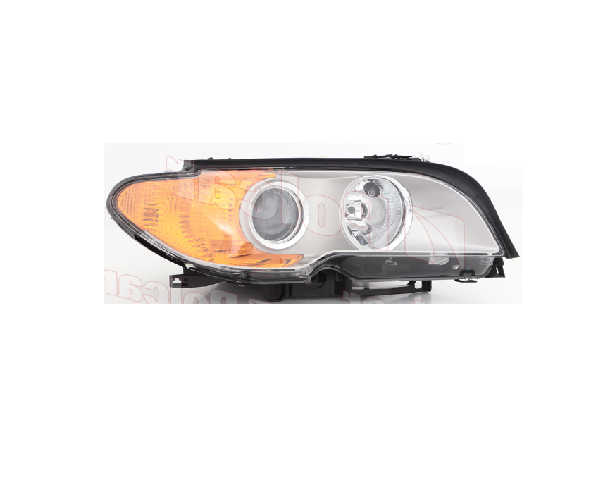 Far Bmw Seria 3 (E46), Coupe/Cabrio 03.2003-09.2006, montare fata, dreapta, D2S+H7; electric; element reflectorizant argintiu, semnal galben; cu motor; xenon, MAGNETI MARELLI