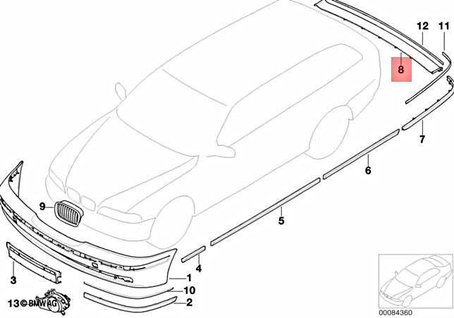 Spoiler bara protectie Bmw Seria 5 (E39), 2000-06.2004, model: Combi, montare spate, superior, RapidAuto