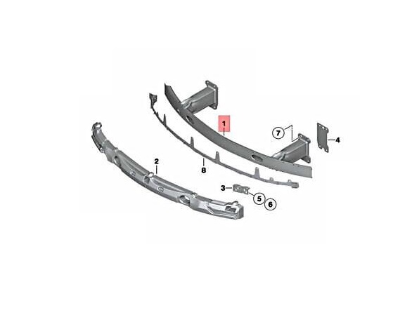 Armatura bara spate Bmw Z4 (E89), 05.2009-08.2016, aluminiu, RapidAuto