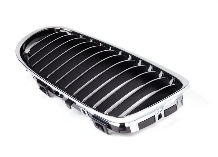 Grila radiator Bmw Seria 3 (E90/E91), 08.2008-06.2012, montare fata, dreapta, cromat/negru, RapidAuto