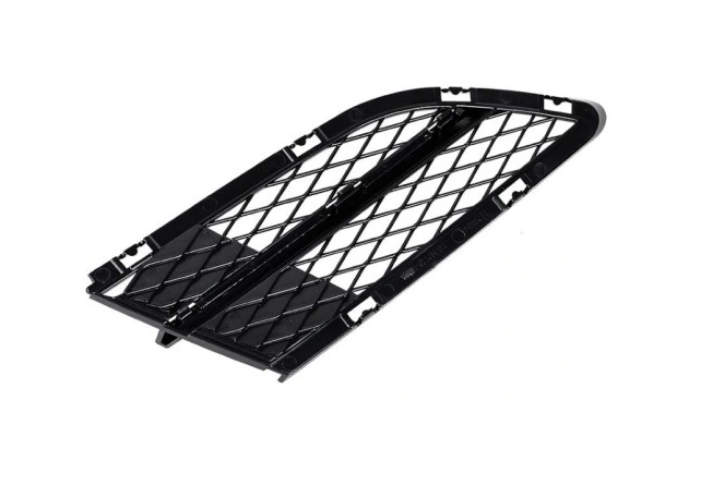 Grila bara protectie, spoiler Bmw Seria 3 (E90/E91), 08.2008-06.2012, montare fata, dreapta, inchis; negru, RapidAuto