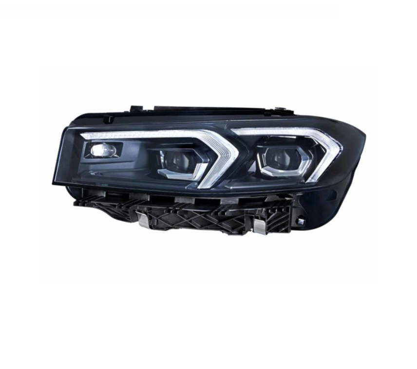 Far Bmw Seria 3 (G20/G21), 07.2022-, montare fata, stanga, Tip=MATRIX; LED; electric; rama neagra; fara modul LED; cu motor; LED; fara marcaj &quot;BMW&quot;, HELLA