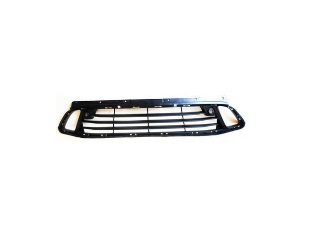 Grila bara protectie, spoiler Bmw Seria 2 Active/Gran Tourer (F45/46), 06.2014-10.2021, montare fata, centrala, cu gauri senzori parcare (PDC); deschis, RapidAuto