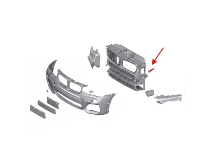 Suport fixare trager fata Bmw X3 (F25), 11.2010-08.2017, montare fata, dreapta, mic, RapidAuto