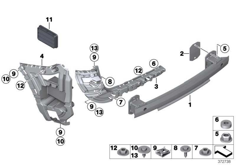 Suport bara protectie, spoiler Bmw X3 (F25), 11.2010-04.2014, montare spate, dreapta, RapidAuto