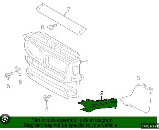 Deflector aer Bmw X3 (F25), 03.2014-08.2017, montare fata, stanga, RapidAuto