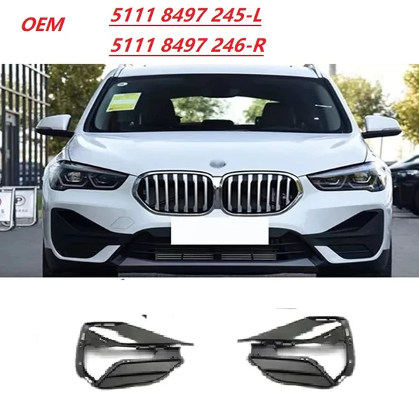 Grila bara protectie, spoiler Bmw X1 (F48), 2019-09.2022, montare fata, dreapta, inchis, RapidAuto