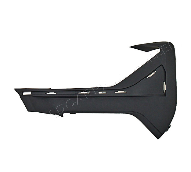 Grila bara protectie, spoiler Bmw X1 (F48), 2019-09.2022, montare fata, stanga, negru/negru, textura; cu locas ornamente, RapidAuto