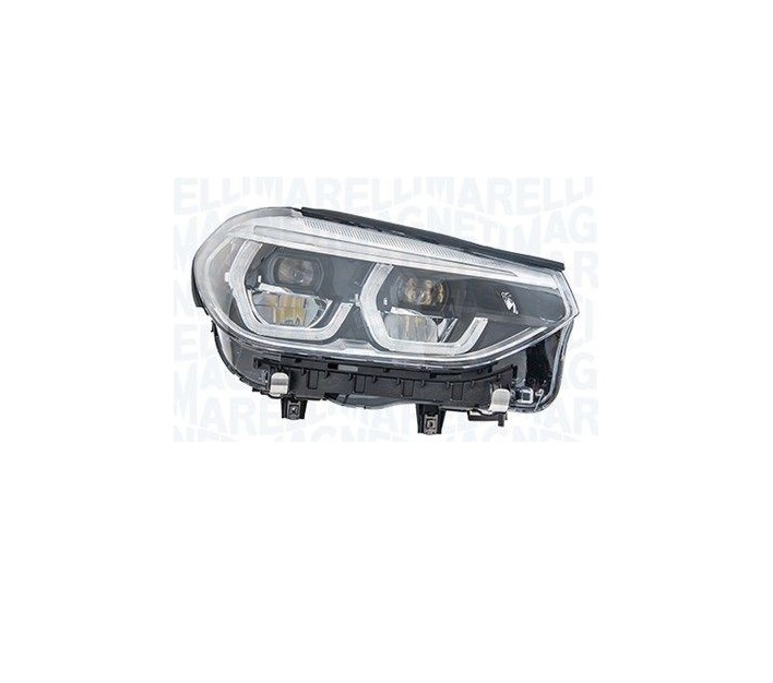 Far Bmw X3 (G01), 06.2017-07.2021; X4 (G02), 03.2018-, montare fata, dreapta, cu functie mascare faruri faza lunga; cu indicator led; LED; electric; fara modul LED; LED; cu lumina viraje, MAGNETI MARELLI