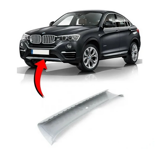 Spoiler bara protectie Bmw X4 (F26), 08.2014-05.2018, montare fata, argintiu; inferior, RapidAuto