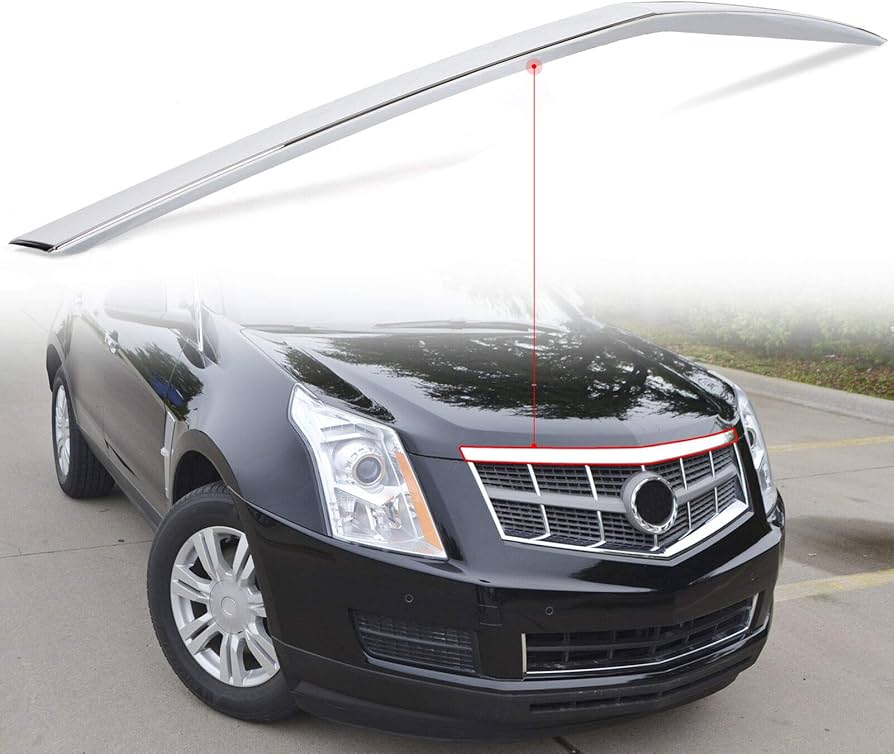 Ornament capota Cadillac Srx, 07.2009-01.2016, montare fata, cromat, RapidAuto