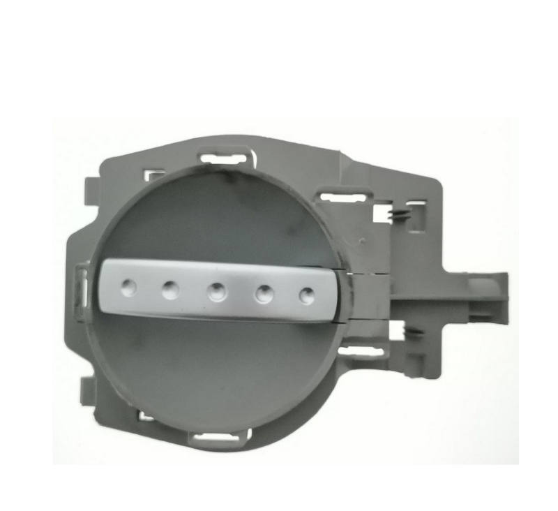 Maner usa interior Citroen C2 (Jm), 01.2003-11.2009; C3 (Fc), 01.2002-12.2010, montare fata=spate, dreapta, gri; maner argintiu, RapidAuto