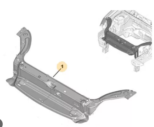 Panou superior, Trager panou central Citroen Berlingo (G_), 11.2002-02.2008; Peugeot Partner (G_), 11.2002-03.2008, model: 1.6 HDI, montare fata, superior, RapidAuto