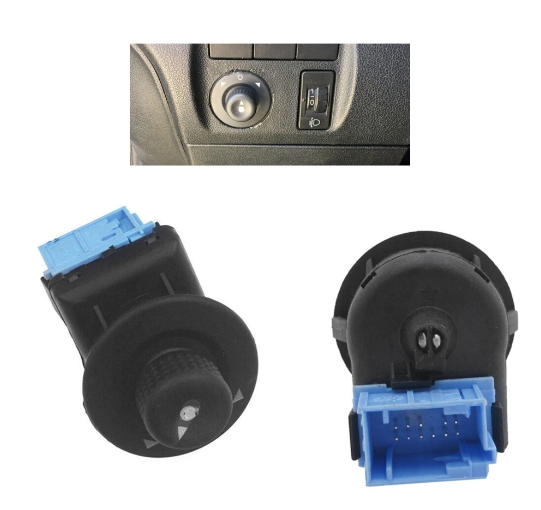 Buton reglare oglinzi Peugeot 1007 (K), 09.2005-11.2009; Partner, 03.2008-07.2018, Citroen Berlingo (7_), 02.2008-2018; C2 (Jm), 01.2003-2009; C3 (Fc), 01.2002-12.2010; C3 Pluriel (Hatchback), 09.2003-07.2010 Cu 11 Pini, RapidAuto