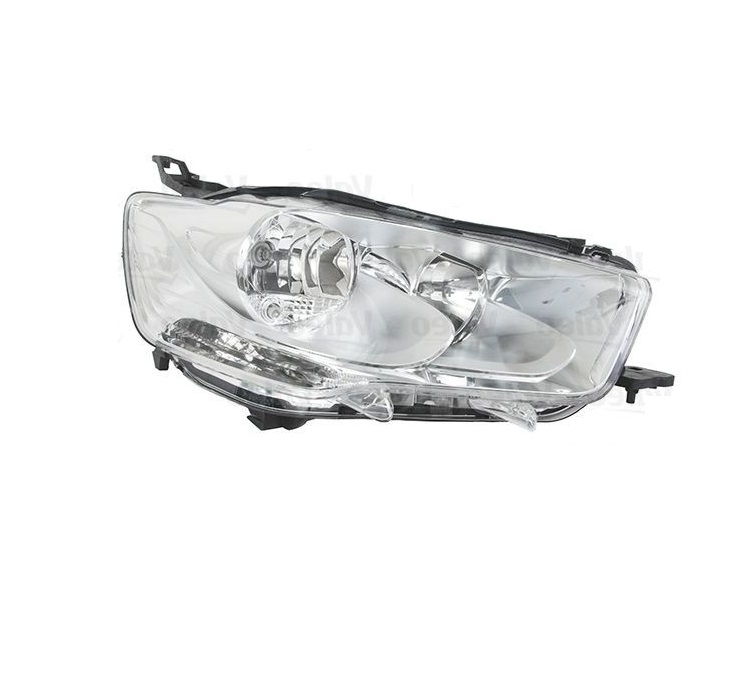 Far Citroen C-Elysee, 11.2012-01.2017, montare fata, dreapta, H1+H7; manual; cu motor; cu becuri; halogen, VALEO
