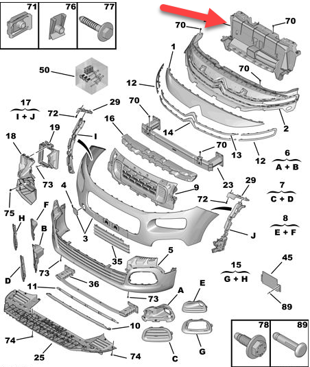 Grila radiator Citroen Berlingo, 06.2018-, Peuegot Partner/Rifter, 06.2018-, Toyota Proace City, 10.2019- Model Cu Pasageri, montare fata, interior, RapidAuto