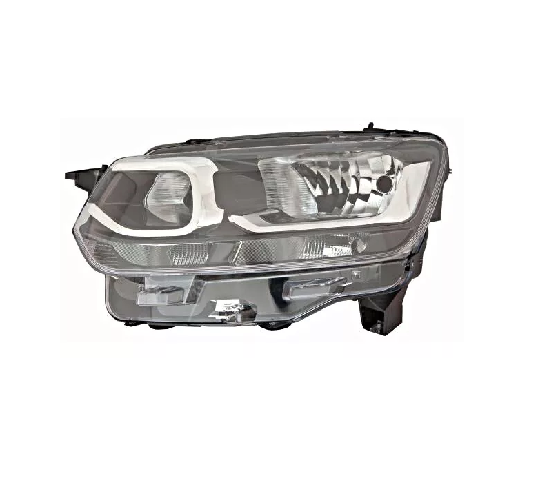 Far Citroen Berlingo, 06.2018-, montare fata, stanga, cu lumina de zi; H1+H7+PY21W+W21/5W; electric; cu motor; cu becuri; halogen; marcaj &quot;CITROEN&quot;, VALEO