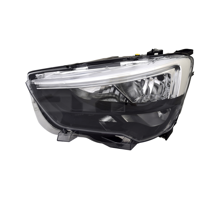 Far Opel Combo/Life, 09.2018-, montare fata, stanga, cu lumini de zi tip LED; H1+H7+LED; electric; fara motor; halogen, TYC