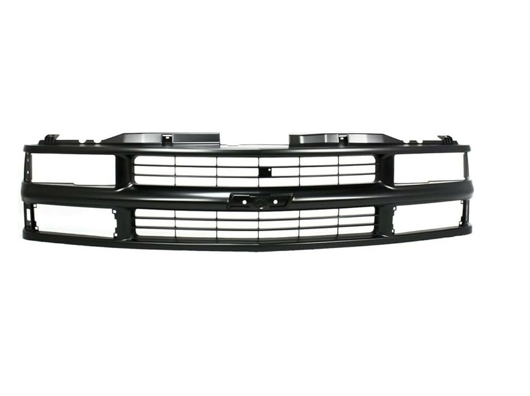 Grila radiator Chevrolet C/K/Silverado Classic, 1994-2000, model: C10, montare fata, negru/negru, RapidAuto