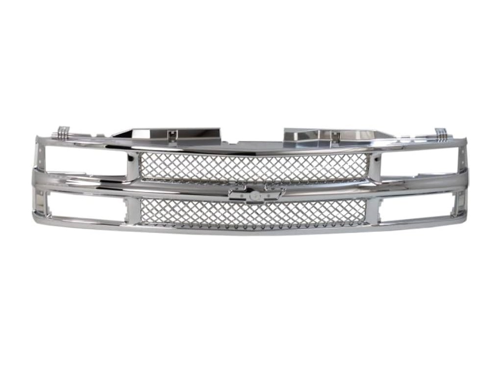 Grila radiator Chevrolet C/K/Silverado Classic, 1994-2000, model: C10, montare fata, cromat, RapidAuto
