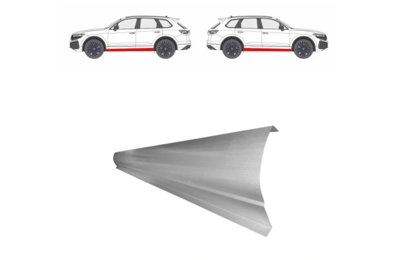 Element reparatie prag Subaru Justy (M300f), 09.2007-12.2011; Daihatsu Sirion (M3), 01.2005-2010, montare stanga=dreapta, inferior; lungime 1500 mm, RapidAuto