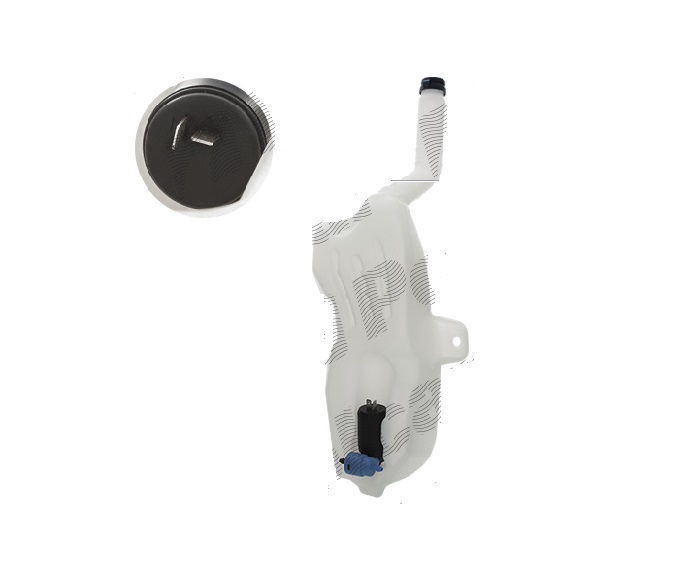 Rezervor spalator parbriz Fiat Panda (169), 09.2003-12.2012, Cu capac,cu pompa de spalare dubla, RapidAuto