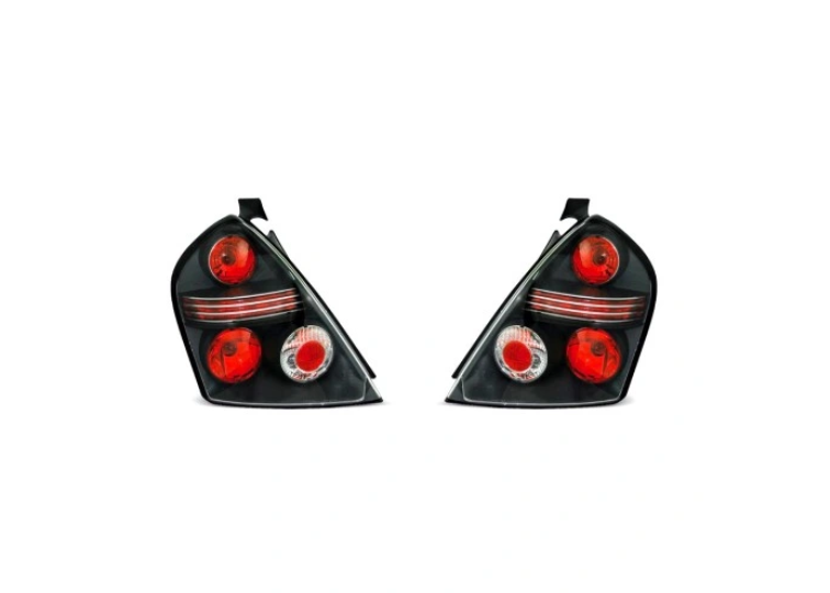 Stop spate, lampa Fiat Stilo (192), 01.2001-03.2007, model: 3 usi, tuning, montare spate, stanga+dreapta, negru, transparent; tuning; Taiwan