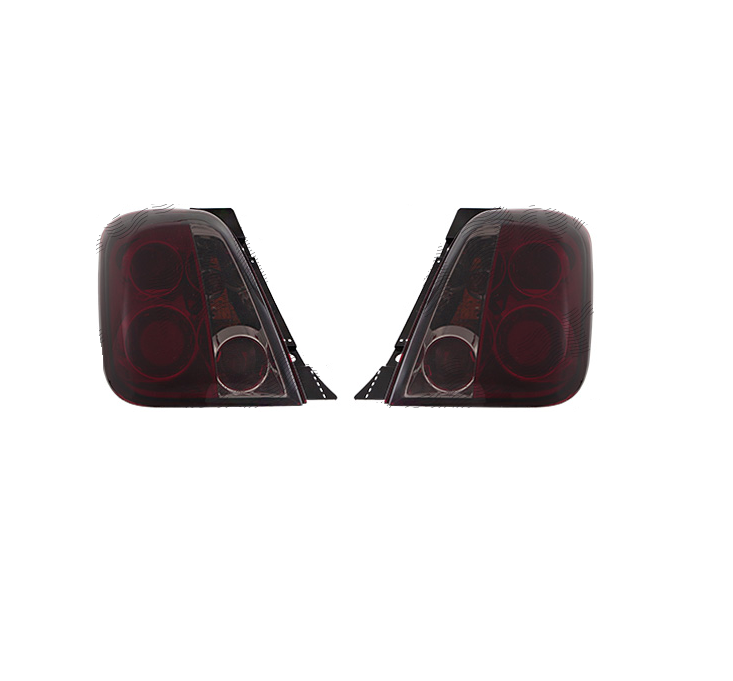 Stop spate, lampa Fiat 500 (312), 03.2007-08.2015, model tuning, montare spate, stanga+dreapta, P21W+PY21W+R10W; rosu, fumuriu; cu soclu bec; tuning; Taiwan