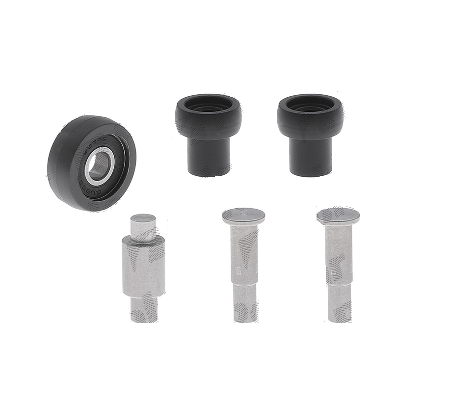 Rola usa culisanta Peugeot Bipper, 10.2007-; Fiat Fiorino/Qubo, 10.2007-; Citroen Nemo (Aa), 10.2007-, montare stanga=dreapta, rola superioara; kit de reparatie, RapidAuto