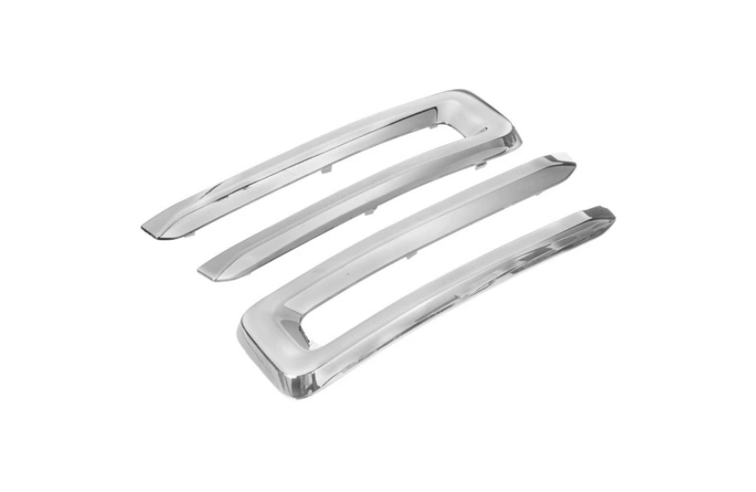 Ornamente grila radiator Ram 1500/2500/3500, 01.2018-, model: 2500, 3500, montare fata, stanga+dreapta, cromat; complet, RapidAuto
