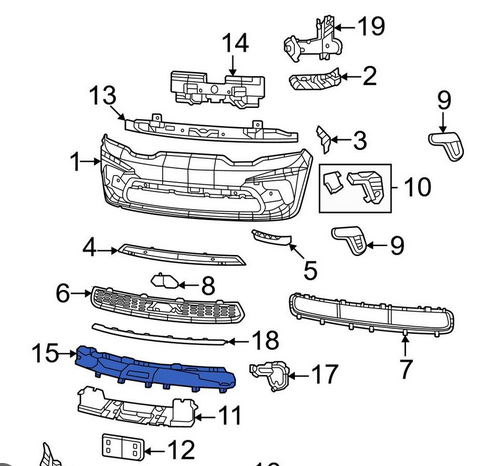 Deflector aer Dodge Durango, 07.2020-, montare fata, RapidAuto