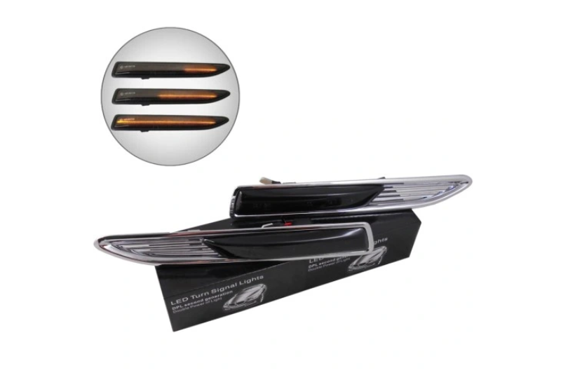 Lampa semnalizare aripa Ford Mondeo (Ba7), 03.2007-09.2010, model tuning, montare fata, stanga+dreapta, semnalizare dinamica; LED; fumuriu; tuning; RapidAuto