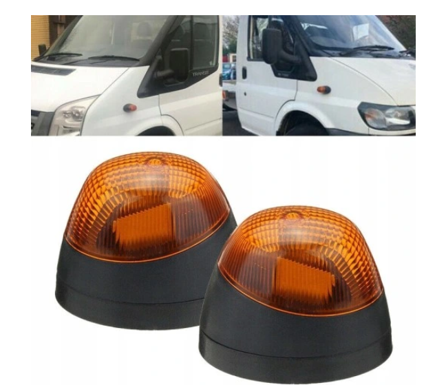 Lampa semnalizare aripa Ford Transit (V184/5), 05.2000-04.2006, montare fata, dreapta, scurt; galben; cu bec; EU