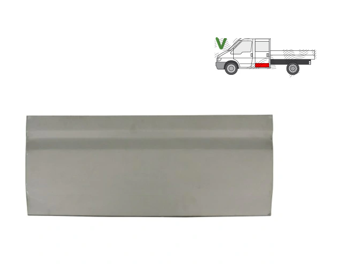 Segment reparatie laterala spate Ford Transit (V184/5), 05.2000-04.2006; Transit/Tourneo (V347/8), 05.2006-04.2013, model: double cab, montare spate, stanga=dreapta, inferior; galvanizat; usa spate; inaltime 280 mm, RapidAuto