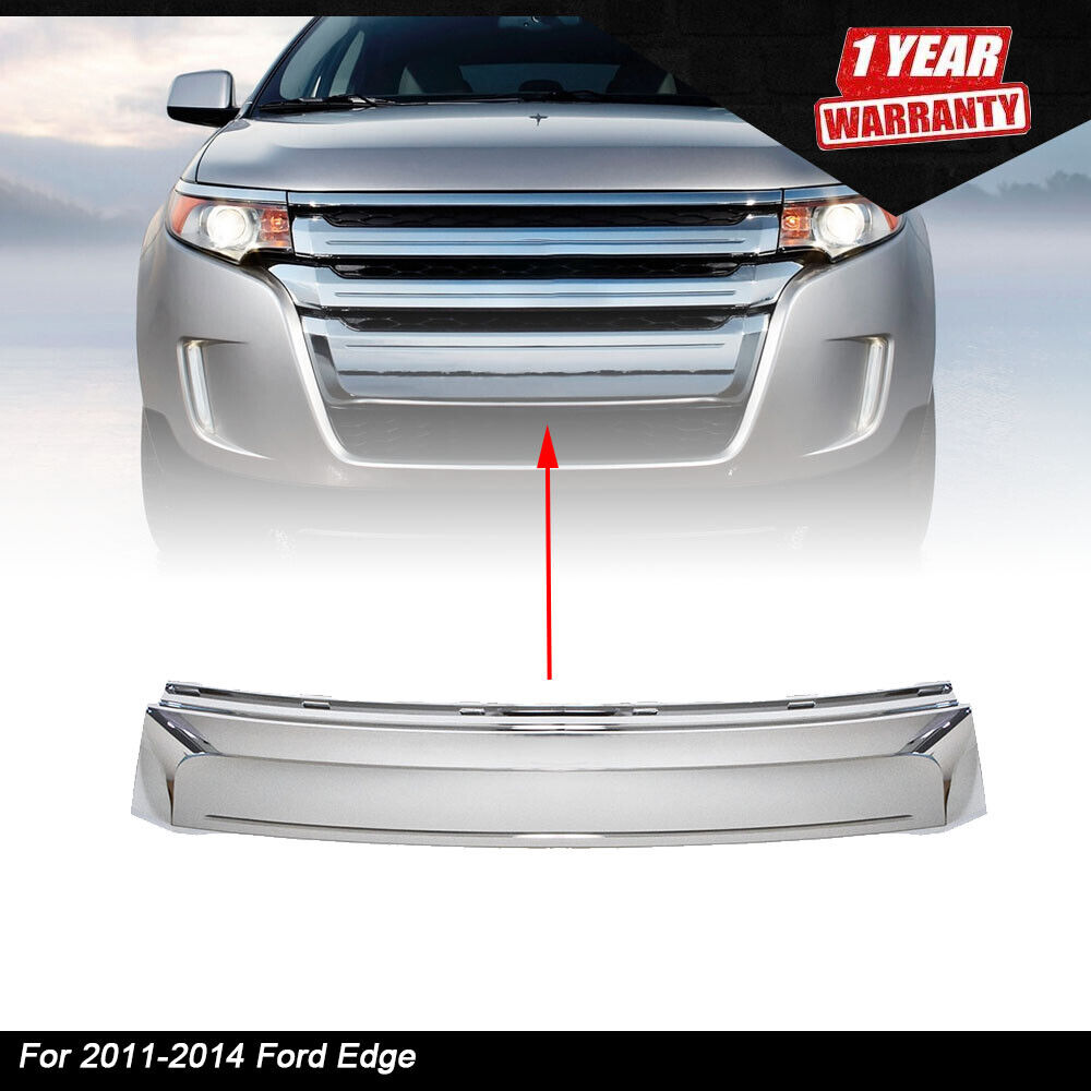 Ornament grila Ford Edge, 2011-10.2014, model: Version USA, montare fata, cromat; inferior, RapidAuto