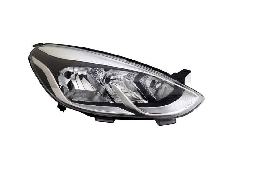 Far Ford Fiesta, 08.2017-2023, montare fata, dreapta, H15+H7+PY21W+W5W; electric; cu motor; cu becuri; halogen, OEM/OES
