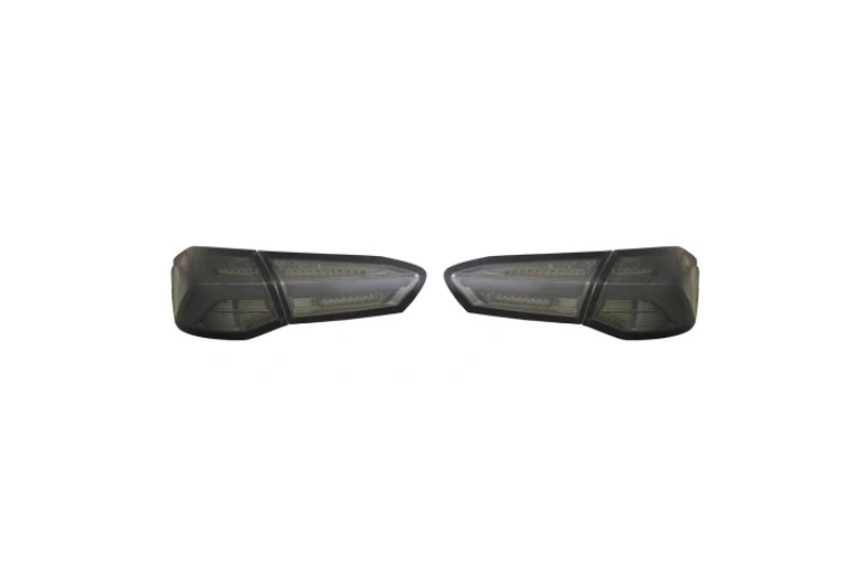 Stop spate, lampa Ford Focus, 04.2018-12.2021, model tuning, montare spate, stanga+dreapta, semnalizare dinamica; LED; fumuriu, transparent; cu cablaj; tuning; intern, exterior, Taiwan