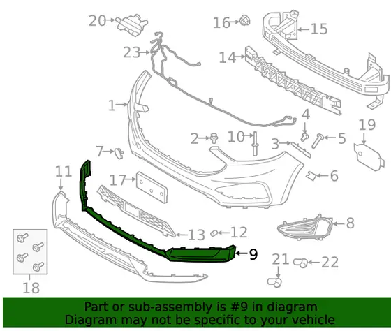 Spoiler bara protectie fata Ford Edge, 05.2019-, model: ST, ST-Line, montare fata, grunduit, gata de vopsit; inferior, RapidAuto