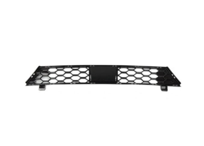 Grila bara protectie, spoiler Ford Edge, 05.2019-, model: ST, ST-Line, montare fata, centrala, cu gaura pentru bara remorcare; negru, RapidAuto