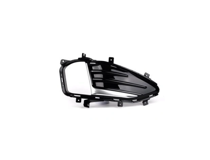 Grila bara protectie, spoiler Ford Edge, 05.2019-, montare fata, dreapta, cu ornamente; vopsit; negru, nichel; cu gaura lampa de ceata, RapidAuto