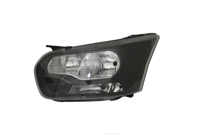 Far Ford Transit, 06.2016-12.2019, model: Transit, montare fata, stanga, cu lumina de zi; H15+H7+PY21W+W5W; electric; negru; cu motor; halogen, AYFAR