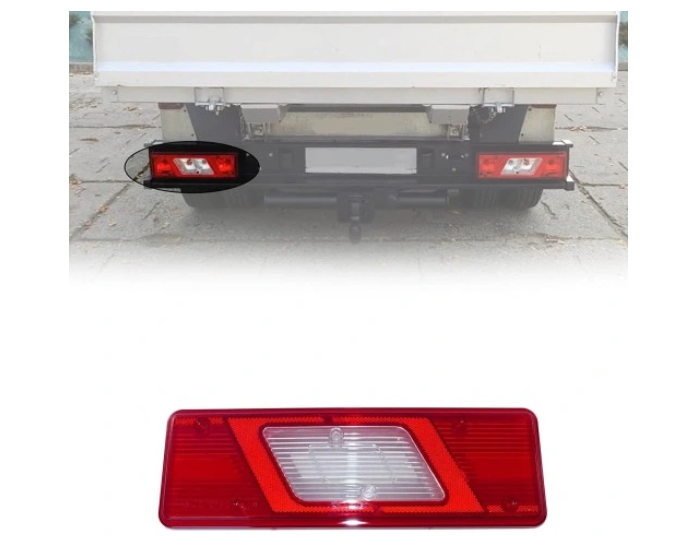 Sticla stop spate, dispersor Ford Transit/Tourneo, 01.2014-12.2019; Transit/Tourneo, 10.2019-, model: caroserie, montare spate, stanga, piulita din plastic; EU