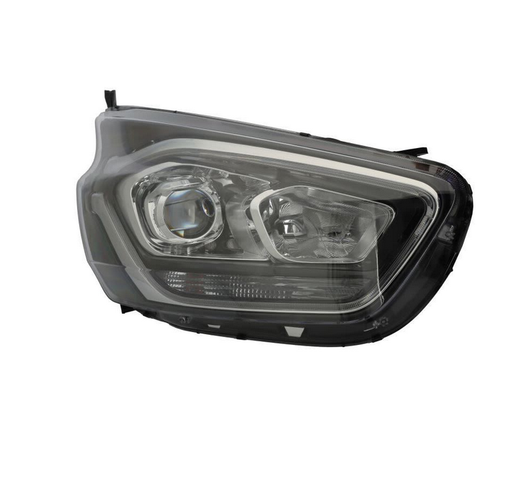 Far Ford Transit/Tourneo Custom, 07.2017-, montare fata, dreapta, cu lentile; cu lumini de zi tip LED; H1+H7+LED+PY21W; electric; fara modul lumini de zi LED; cu motor; halogen, DEPO