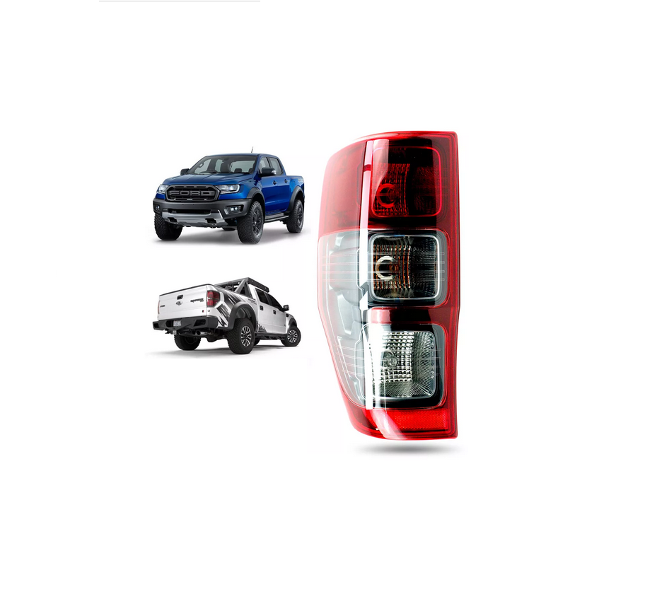 Stop spate, lampa Ford Ranger, 04.2011-05.2016, model: RAPTOR, Redback, montare spate, stanga, cu lampa de mers inapoi; W21/5W+W21W+WY21W; rama neagra; cu locas bec; RapidAuto